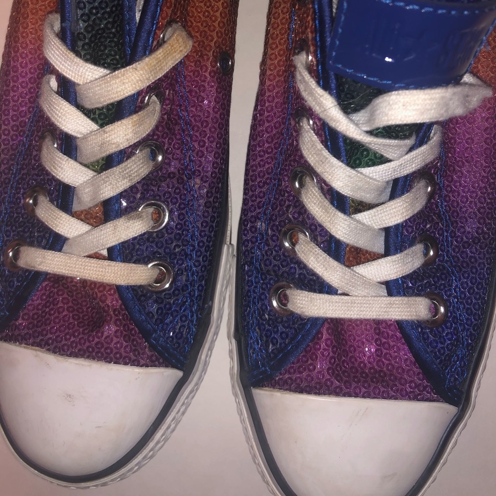 Rainbow Sequin Converse - image 8